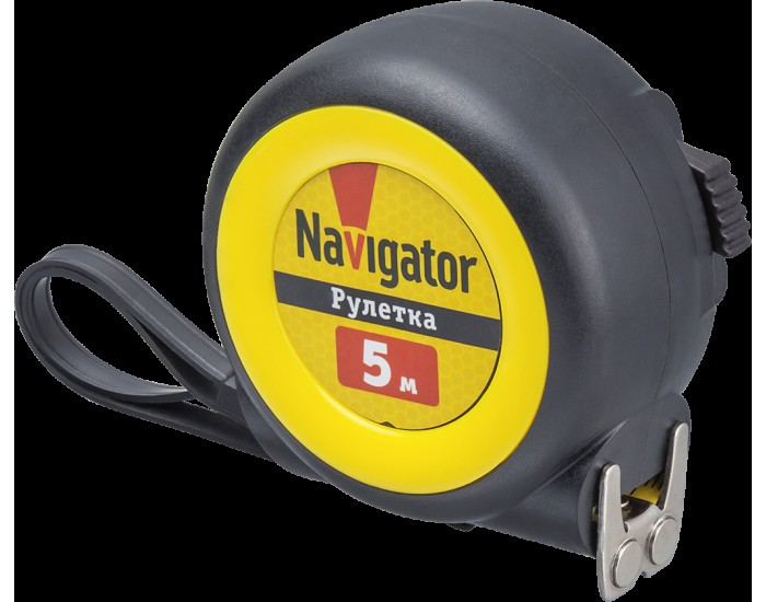 Рулетка Navigator 80 258 NMT-Ru01-A-5-19 (автостоп, 5 м*19 мм)