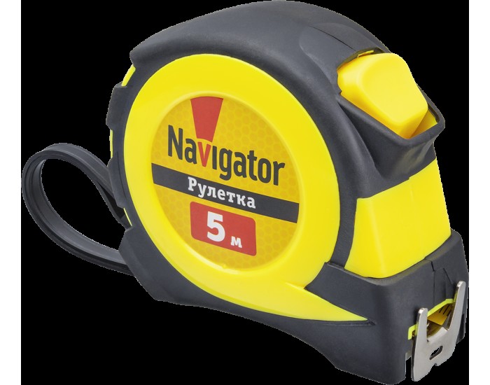 Рулетка Navigator 80 260 NMT-Ru02-A-5-19 (автостоп, 5 м*19 мм)