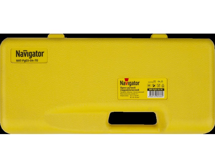 Пресс гидравлический Navigator 80 386 NHT-Pg03-04-70 (плавный ход, 4-70 мм2)