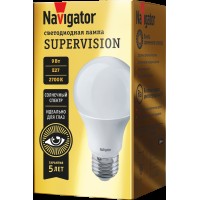Лампа Navigator 80 548 NLL-A60-9-230-2.7K-E27-FR-SV