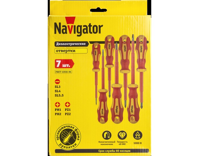 Отвёртка Navigator 82 354 NHT-Otd01-H7 (диэлектрич, 7 шт)