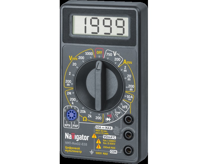 Мультиметр Navigator 82 432 NMT-Mm02-838 (838)