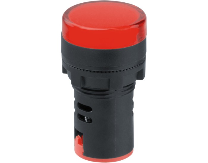 Лампа индикаторная Navigator 82 805 NBI-I-AD22-24-R красная d22мм 24В AC/DC