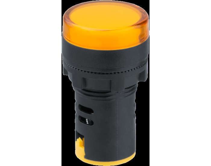 Лампа индикаторная Navigator 82 806 NBI-I-AD22-24-Y желтая d22мм 24В AC/DC