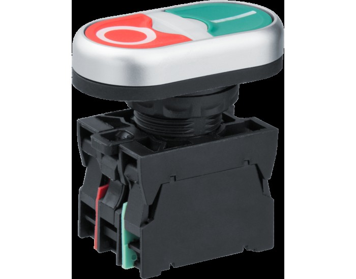 Кнопка Navigator 82 810 NBI-B-03 I-0 d22мм 230В NO+NC
