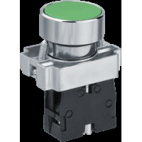 Кнопка Navigator 82 818 NBI-B-08-G зеленая d22мм NO
