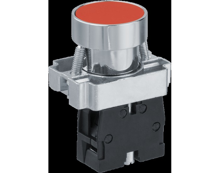 Кнопка Navigator 82 819 NBI-B-08-R красная d22мм NC