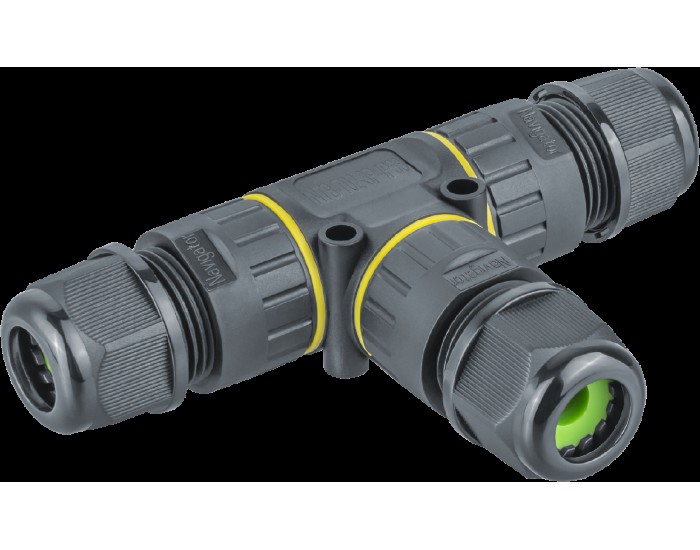 Коннектор Navigator 82 836 NTB-T02-3P-IP68 T-образный 3PIN