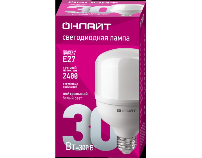 Лампа ОНЛАЙТ 82 900 OLL-T80-30-230-840-E27