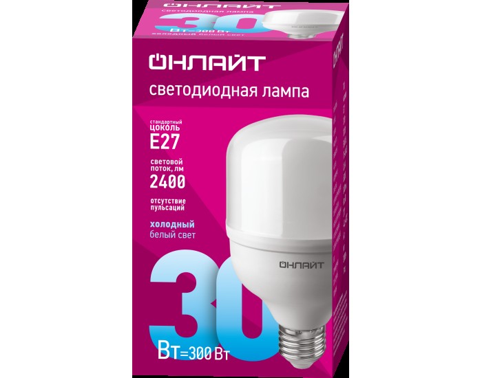 Лампа ОНЛАЙТ 82 901 OLL-T80-30-230-865-E27