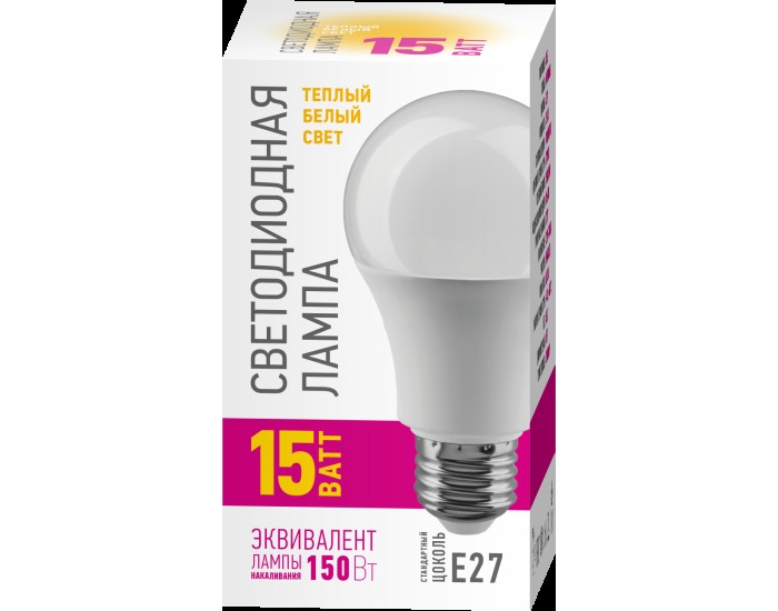 Лампа ОНЛАЙТ 82 920 OLL-A60-15-230-2.7K-E27-PROMO