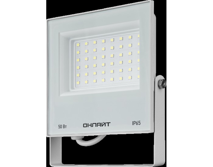 Светильник ОНЛАЙТ 90 137 OFL-50-6K-WH-IP65-LED