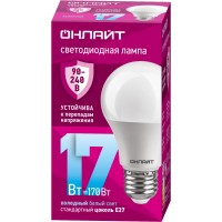 Лампа ОНЛАЙТ 90 404 OLL-A60-17-230-6.5K-E27 (PRO 90-240 В)