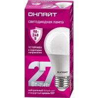 Лампа ОНЛАЙТ 90 407 OLL-A60-27-230-4K-E27 (PRO 90-240 В)