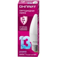 Лампа ОНЛАЙТ 90 418 OLL-C37-13-230-6.5K-E27-FR (PRO 90-240 В)