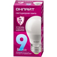 Лампа ОНЛАЙТ 90 424 OLL-G45-9-230-6.5K-E27-FR (PRO 90-240 В)