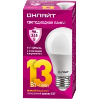 Лампа ОНЛАЙТ 90 532 OLL-A60-13-230-2.7K-E27 (PRO 90-240 В)