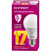 Лампа ОНЛАЙТ 90 533 OLL-A60-17-230-2.7K-E27 (PRO 90-240 В)