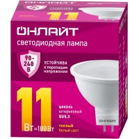 Лампа ОНЛАЙТ 90 549 OLL-MR16-11-230-3K-GU5.3 (PRO 90-240 В)