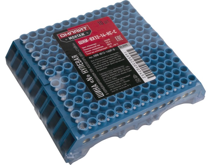 Шина нулевая ОНЛАЙТ 90 745 OBB-I812-14DP-B