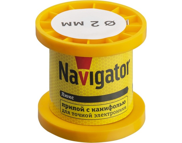 Припой Navigator 93 078 NEM-Pos02-61K-2-K50 (ПОС-61, катушка, 2 мм, 50 гр)