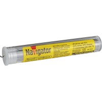Припой Navigator 93 096 NEM-Pos01-61K-0.8-F10 (ПОС-61, колба, 0.8 мм, 10 гр)