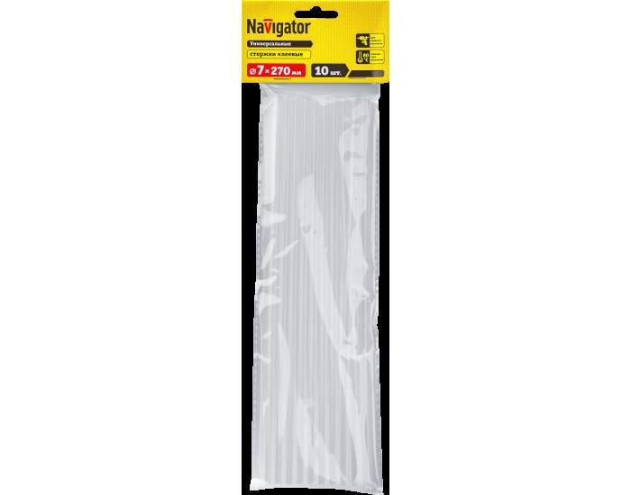 Клей Navigator 93 244 NEM-Ks01-7-270-H10 (стержень, 7 мм*270 мм, 10 шт)