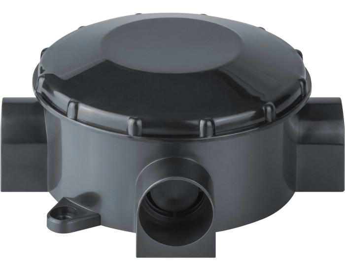 Коробка Navigator 93 760 NSS-DB-70-35-BL распаячная откр.монт.трехрожковая чер.