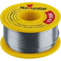 Припой Navigator 93 777 NEM-Pos05-63K-1-K100 (ПОС-63, катушка, 1 мм, 100 гр)