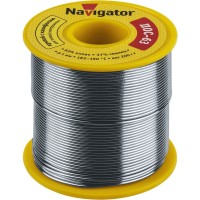 Припой Navigator 93 778 NEM-Pos05-63K-1-K200 (ПОС-63, катушка, 1 мм, 200 гр)