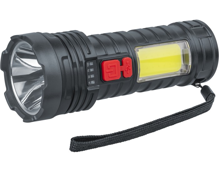 Фонарь Navigator 93 817 NPT-CP25-ACCU пласт.1LED,3Вт+1COB,3Вт li-ion 1,2Ач 5реж.