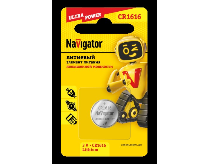 Элемент питания Navigator 93 826 NBT-CR1616-BP1