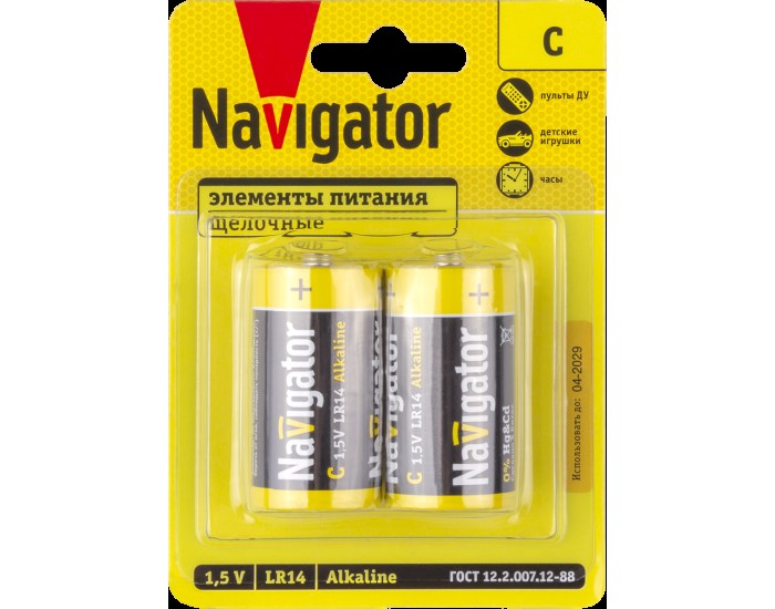 Элемент питания Navigator 93 995 NBT-NPE-LR14-BP2