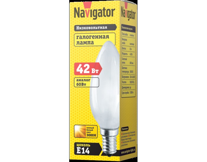 Лампа Navigator 94 241 NH-C35-42-230-E14-FR