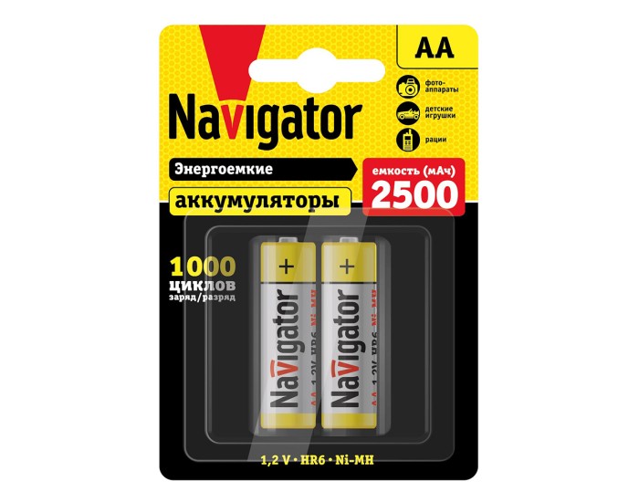 Аккумулятор Navigator 94 464 NHR-2500-HR6-BP2