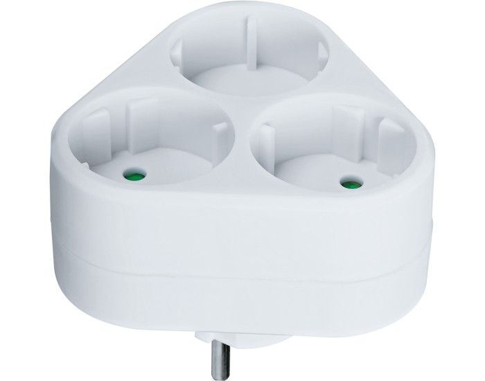Разветвитель Navigator 94 694 NAD-S-3X-WH 3 гн. (треугольник) б/з