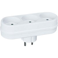 Разветвитель Navigator 94 697 NAD-L-3X-WH 3 гн. (в ряд) б/з