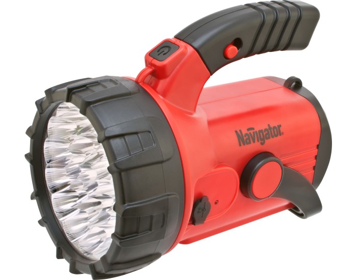 Фонарь Navigator 94 960 NPT-SP06-ACCU Прожект/кемп. 23+18+4LED, аккум.4В, 2Ач.