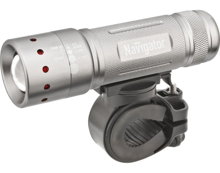 Фонарь Navigator 94 964 NPT-B01-3AAA Вело. 2 крепл. CREE 1LEDх5Вт, фокус, блист.