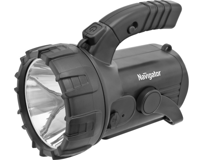 Фонарь Navigator 94 975 NPT-SP12-ACCU Прож/кемп 1LEDx3Вт+18+4LED аккум.3.7В 4Ач