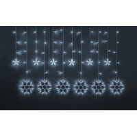 Гирлянда Navigator 95 121 NGF-D032-02 (бахрома звезды и снежинки CW 2.5*1м IP20)