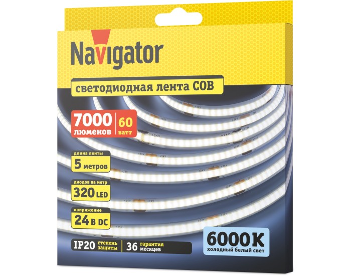 СД Лента Navigator 95 315 NLS-СОВCW320-12-IP20-24V 5м
