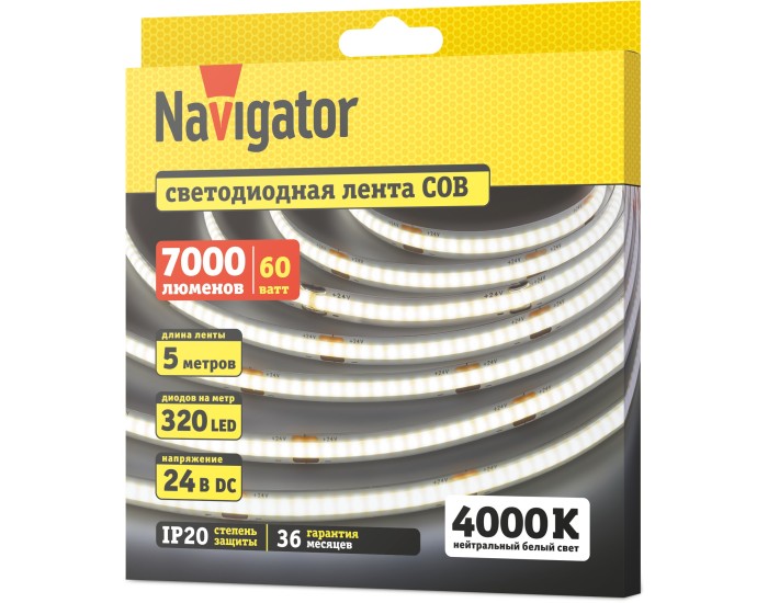 СД Лента Navigator 95 316 NLS-СОВW320-12-IP20-24V 5м