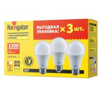 Лампа Navigator 95 318 NLL-A60-13-230-2.7K-E27-PACK3