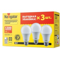 Лампа Navigator 95 319 NLL-A60-13-230-4K-E27-PACK3