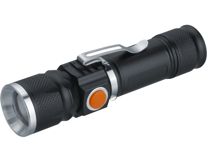 Фонарь Navigator 95 551 NPT-CM18-ACCU алюм.3 реж, 1LED 5Вт, Li-ion 3,7В, 1200мАч