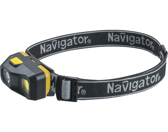 Фонарь Navigator 95 553 NPT-H39-ACCU налоб XPE LEDx3Вт+COBx3Вт,5 реж, Li-ion 0.5