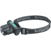 Фонарь Navigator 95 555 NPT-H38-ACCU налоб 1COBx3.2Вт+1LEDx3Вт,4реж,Li-ion1.2Ач
