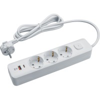 Удлинитель Navigator 95 689 NPE-USB06-03-500-ESC-3X1-PD20W