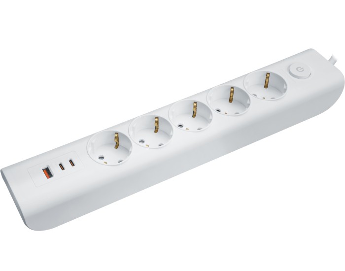 Удлинитель Navigator 95 690 NPE-USB06-05-150-ESC-3X1-PD20W